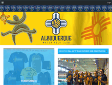 Tablet Screenshot of albuquerquewaterpoloclub.com